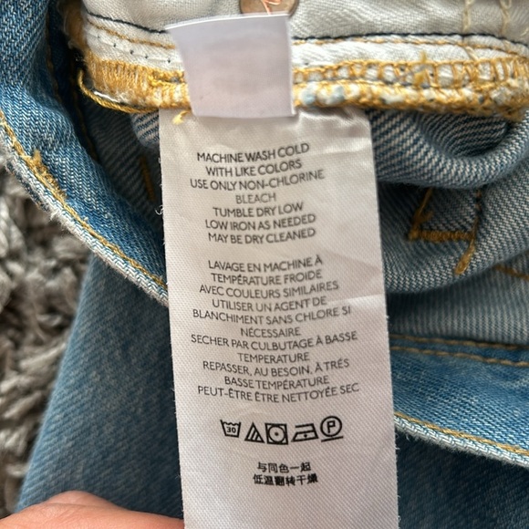 Free People We The Free Maggie Straight Jean in Light Stone Size 30 - Picture 15 of 16